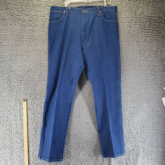 Wrangler Jeans Mens 40x34 Blue Classic Fit 13MWZ Original Cowboy Cut Denim - Picture 4 of 11